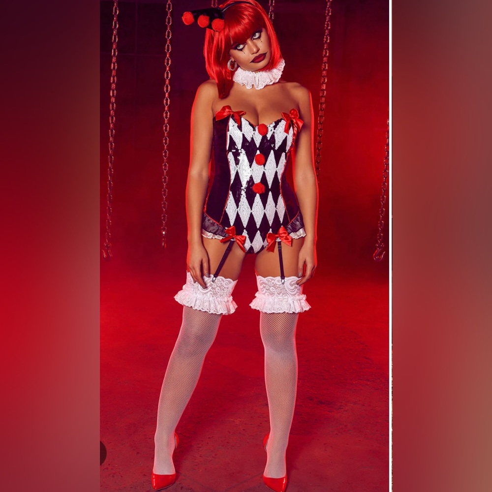 Harley Quinn, Queen of Hearts costume | Fashion Nova Size S/M